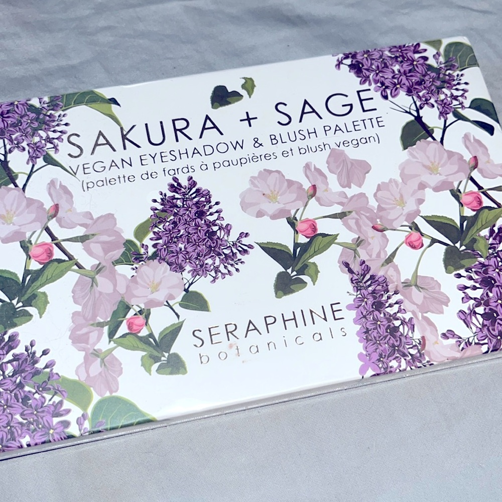 SAKURA + SAGE Vegan Eyeshadow & Blush palette from SARAPHINE botanicals